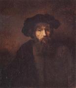 REMBRANDT Harmenszoon van Rijn A Bearded Man in a Cap Germany oil painting artist